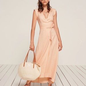 Reformation peach dress